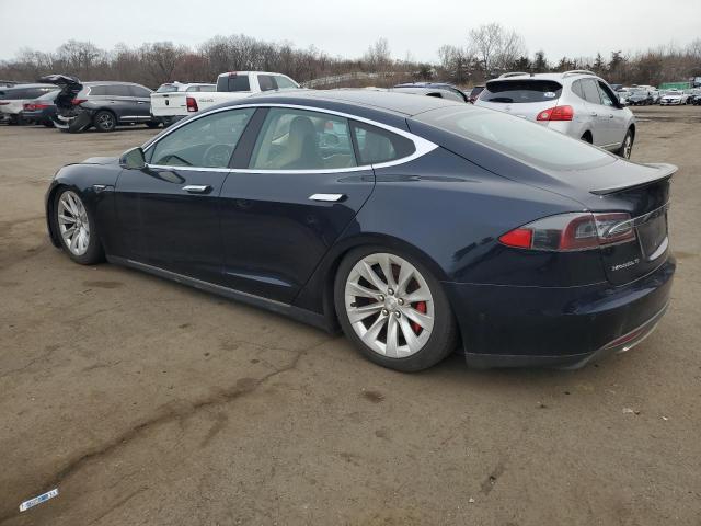 5YJSA1H29EFP63144 - 2014 TESLA MODEL S BLUE photo 2