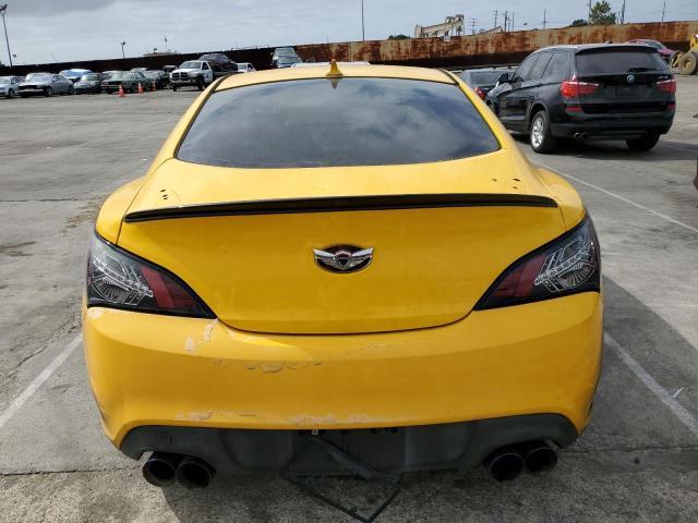 KMHHU6KH2AU004666 - 2010 HYUNDAI GENESIS CO 3.8L YELLOW photo 6