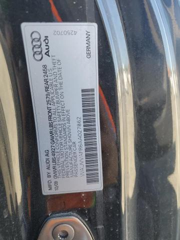 WAUVVAFR6AA027862 - 2010 AUDI S5 PRESTIGE BLACK photo 12