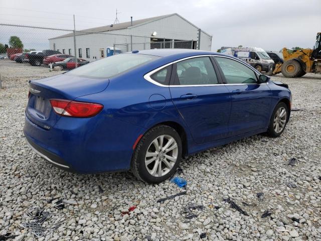 1C3CCCAB0FN725328 - 2015 CHRYSLER 200 LIMITED BLUE photo 3