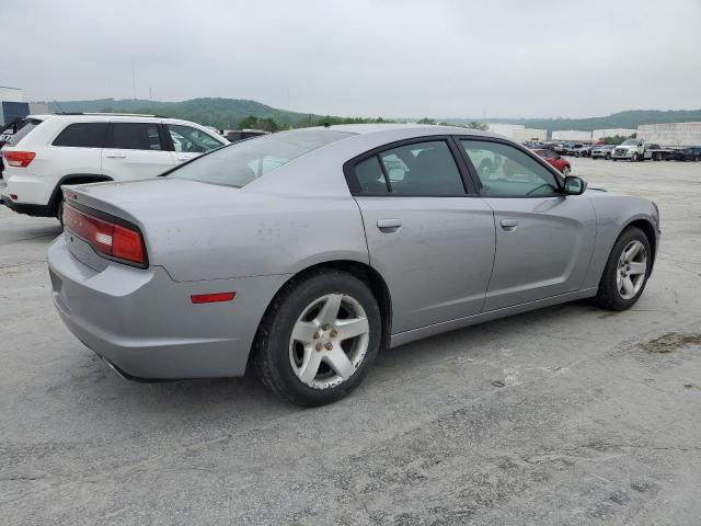 2C3CDXATXDH593696 - 2013 DODGE CHARGER POLICE SILVER photo 3