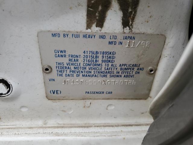 JF1SF6559XG720726 - 1999 SUBARU FORESTER S WHITE photo 12
