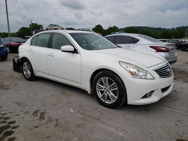 JN1DV6AP1CM700966 - 2012 INFINITI G25 BASE WHITE photo 4