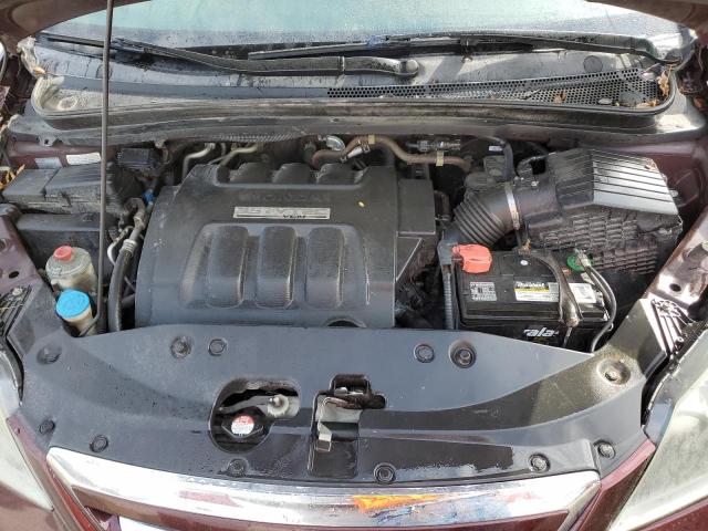 5FNRL38647B454689 - 2007 HONDA ODYSSEY EXL BURGUNDY photo 11