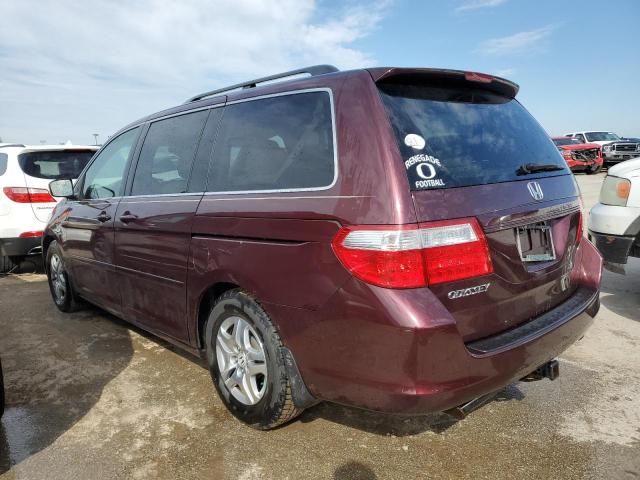 5FNRL38647B454689 - 2007 HONDA ODYSSEY EXL BURGUNDY photo 2