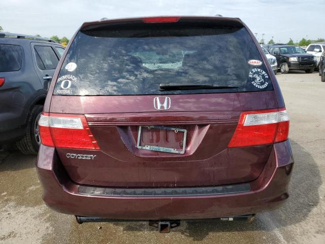 5FNRL38647B454689 - 2007 HONDA ODYSSEY EXL BURGUNDY photo 6