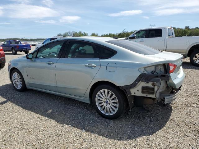 3FA6P0LU7DR202463 - 2013 FORD FUSION SE HYBRID BLUE photo 2