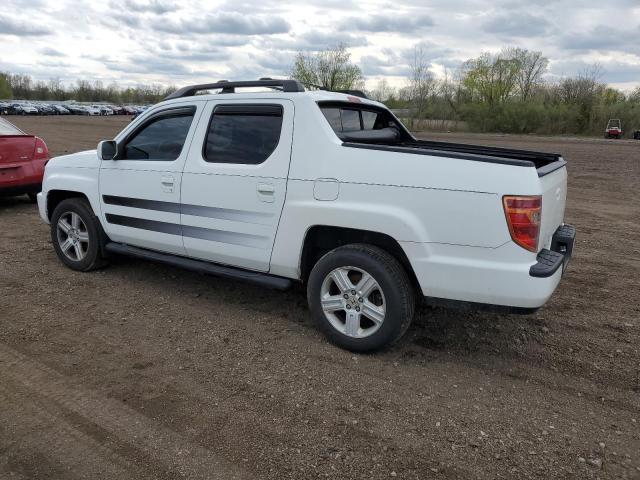 5FPYK1F5XBB010312 - 2011 HONDA RIDGELINE RTL WHITE photo 2