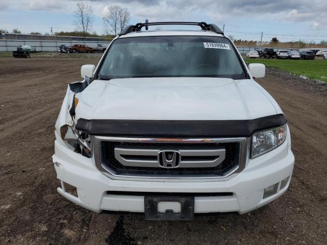 5FPYK1F5XBB010312 - 2011 HONDA RIDGELINE RTL WHITE photo 5