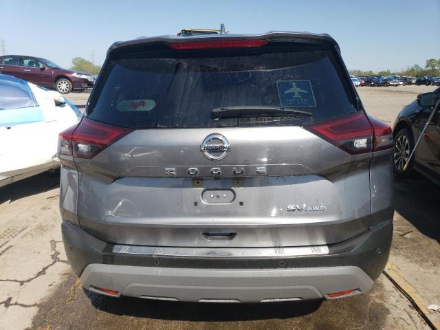 JN8AT3BB0MW233394 - 2021 NISSAN ROGUE SV GRAY photo 6