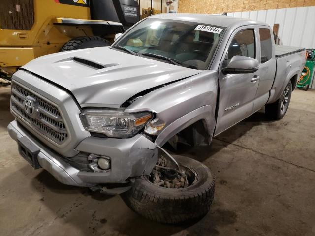 5TFSZ5ANXHX073482 - 2017 TOYOTA TACOMA ACCESS CAB ვერცხლისფერი ფოტო 1