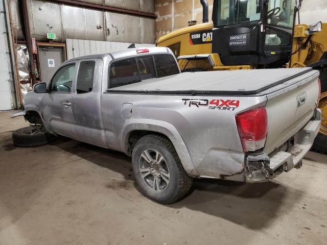 5TFSZ5ANXHX073482 - 2017 TOYOTA TACOMA ACCESS CAB SILVER photo 2