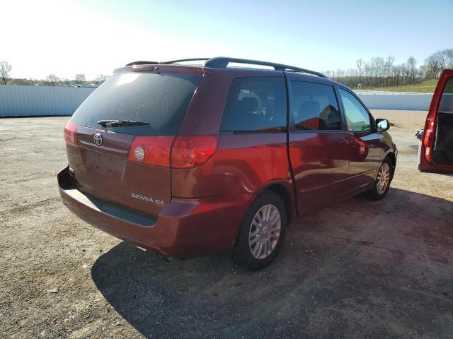 5TDZK22C97S016127 - 2007 TOYOTA SIENNA XLE RED photo 3