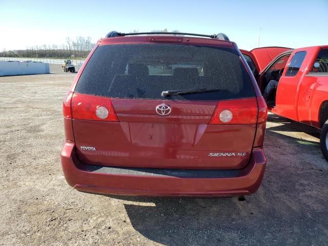 5TDZK22C97S016127 - 2007 TOYOTA SIENNA XLE RED photo 6