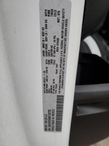 3C6LRVDG6NE133729 - 2022 RAM PROMASTER 2500 HIGH WHITE photo 13