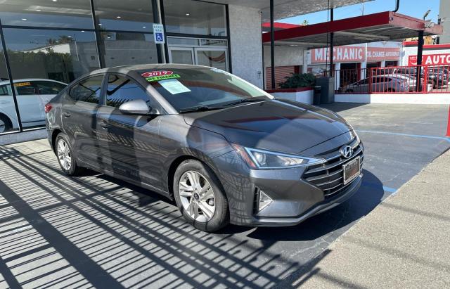 5NPD84LF1KH403394 - 2019 HYUNDAI ELANTRA SEL GRAY photo 1