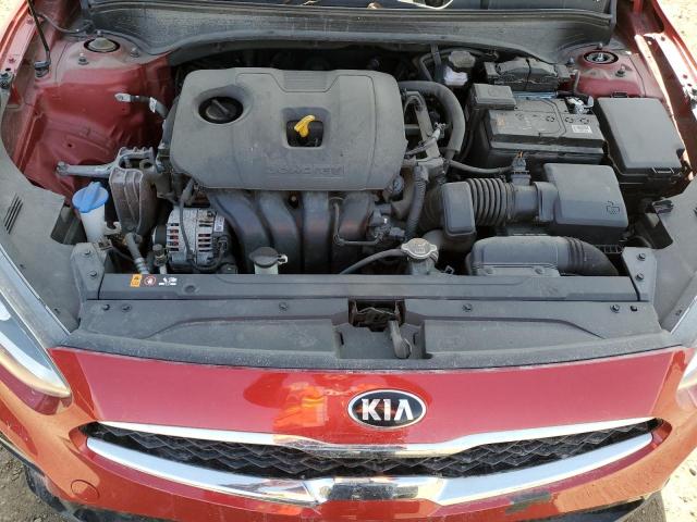 3KPF54ADXLE218995 - 2020 KIA FORTE EX RED photo 11