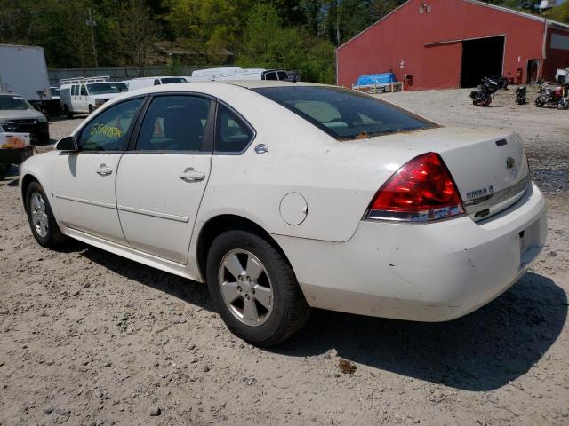 2G1WT57N491111872 - 2009 CHEVROLET IMPALA 1LT WHITE photo 2