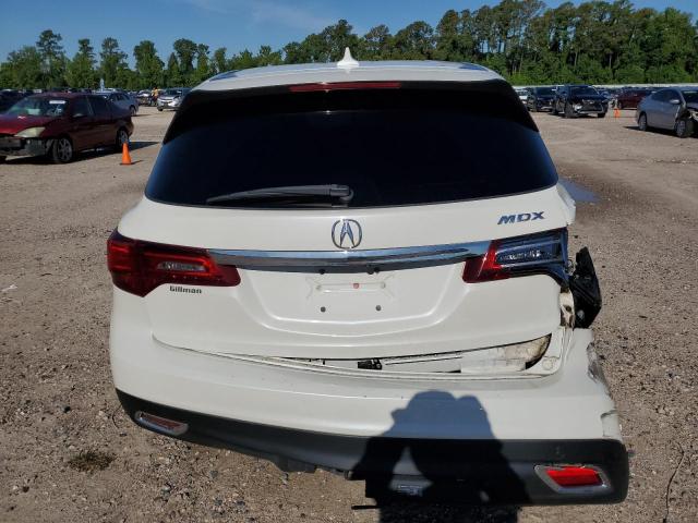 5FRYD3H27GB018357 - 2016 ACURA MDX WHITE photo 6