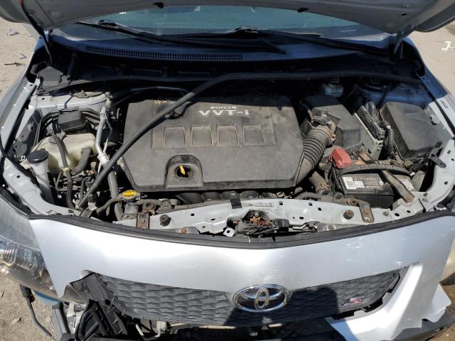 2T1BU40E89C053371 - 2009 TOYOTA CORROLLA BASE SILVER photo 11