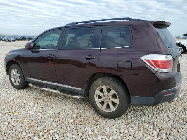 5TDZK3EH8BS025830 - 2011 TOYOTA HIGHLANDER BASE BURGUNDY photo 2