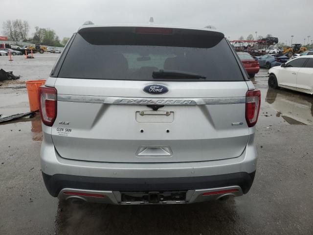 1FM5K8DH7HGC04565 - 2017 FORD EXPLORER XLT SILVER photo 6