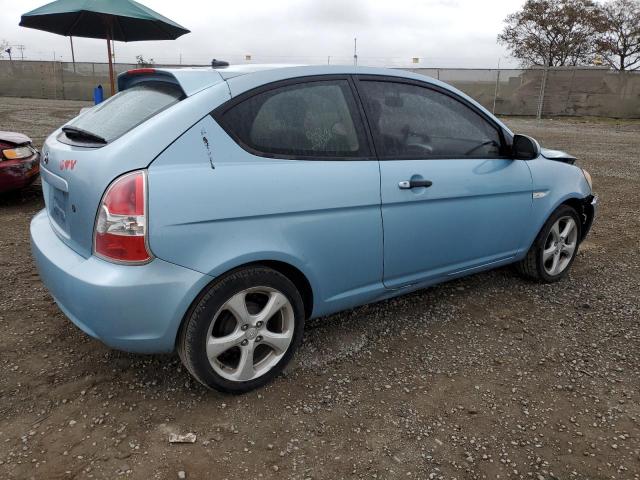 KMHCN36C48U104234 - 2008 HYUNDAI ACCENT SE BLUE photo 3