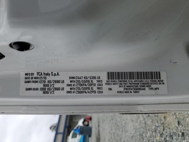 ZFBERFAT3G6B85410 - 2016 RAM PROMASTER WHITE photo 13