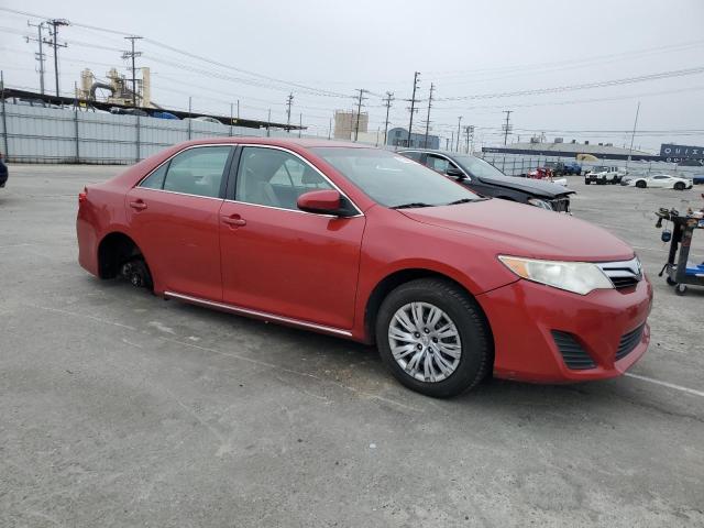 4T4BF1FK7ER439283 - 2014 TOYOTA CAMRY L RED photo 4