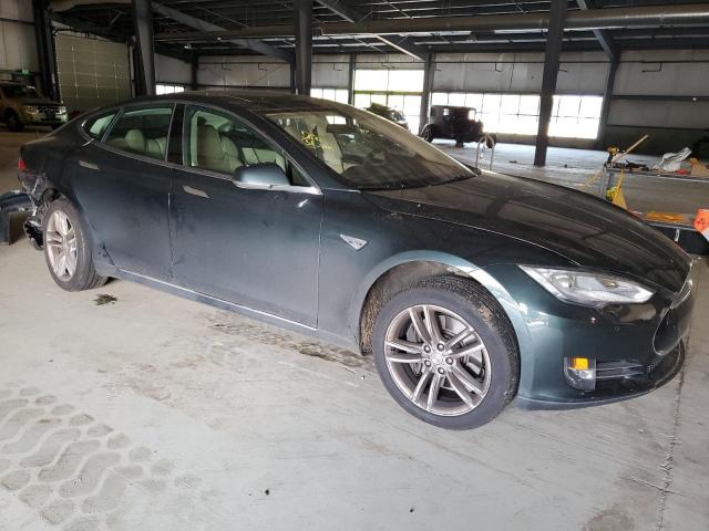 5YJSA1H12EFP50565 - 2014 TESLA MODEL S მწვანე ფოტო 4