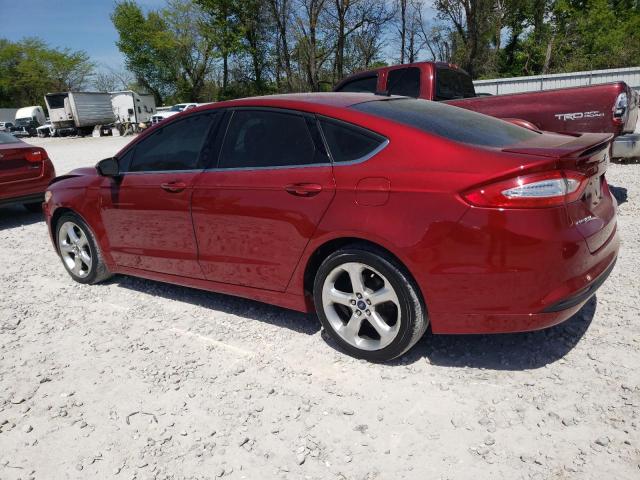 3FA6P0G71GR303278 - 2016 FORD FUSION S RED photo 2
