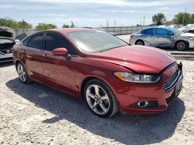 3FA6P0G71GR303278 - 2016 FORD FUSION S RED photo 4