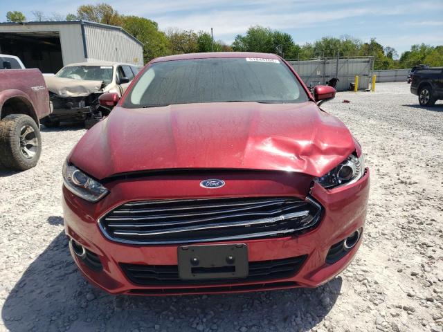 3FA6P0G71GR303278 - 2016 FORD FUSION S RED photo 5