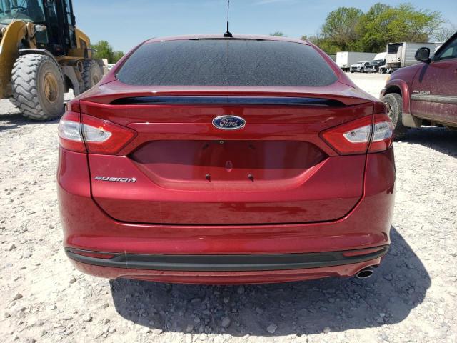 3FA6P0G71GR303278 - 2016 FORD FUSION S RED photo 6