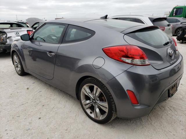 KMHTC6AD9CU040885 - 2012 HYUNDAI VELOSTER GRAY photo 2