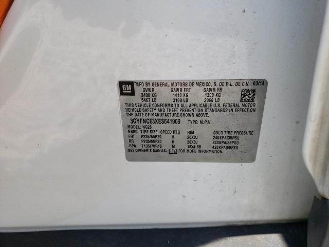 3GYFNCE3XES641909 - 2014 CADILLAC SRX PERFORMANCE COLLECTION Ақ фото 12