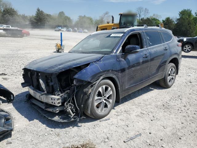 5TDHZRBH1NS234913 - 2022 TOYOTA HIGHLANDER XLE BLUE photo 1
