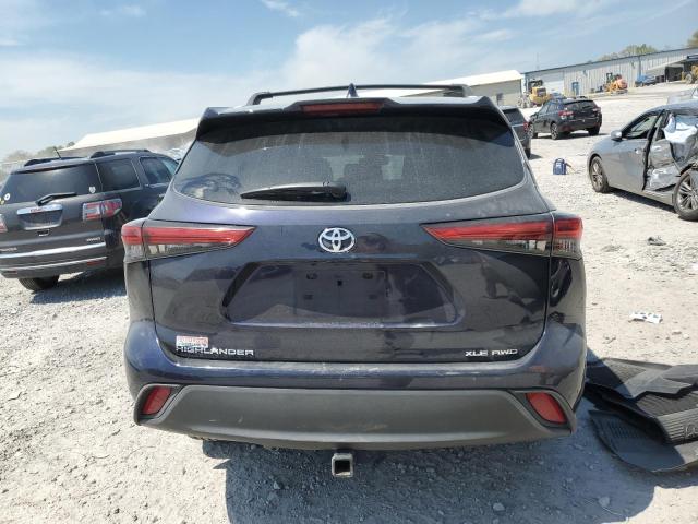 5TDHZRBH1NS234913 - 2022 TOYOTA HIGHLANDER XLE BLUE photo 6