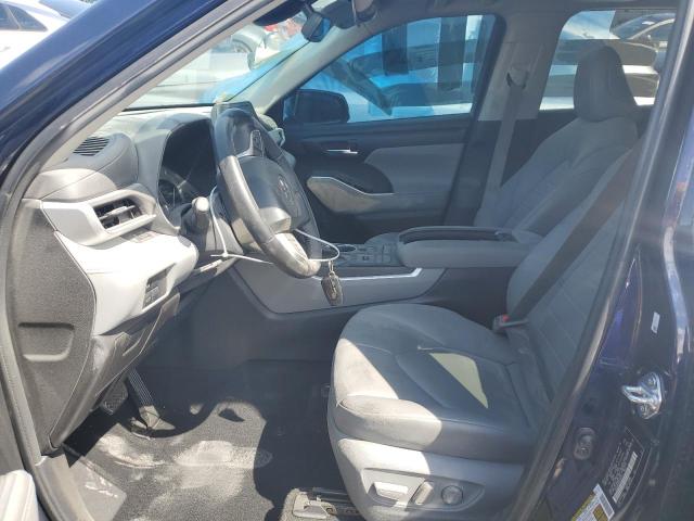 5TDHZRBH1NS234913 - 2022 TOYOTA HIGHLANDER XLE BLUE photo 7