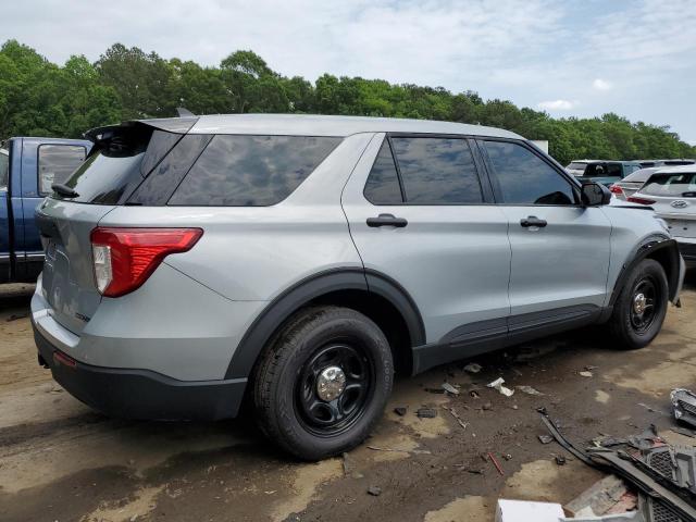 1FM5K8AB6NGB29160 - 2022 FORD EXPLORER POLICE INTERCEPTOR SILVER photo 3