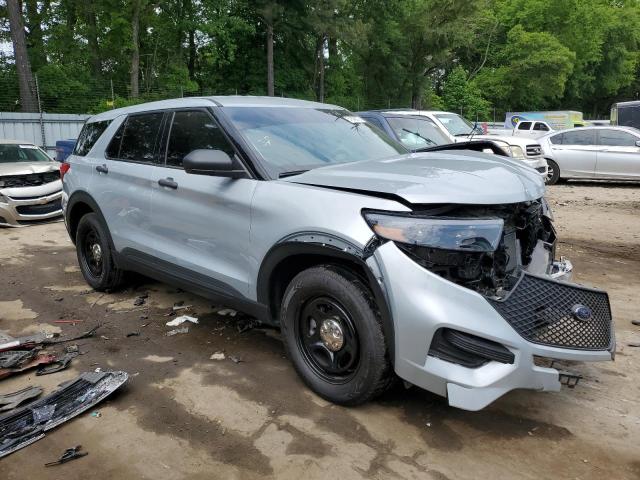 1FM5K8AB6NGB29160 - 2022 FORD EXPLORER POLICE INTERCEPTOR SILVER photo 4
