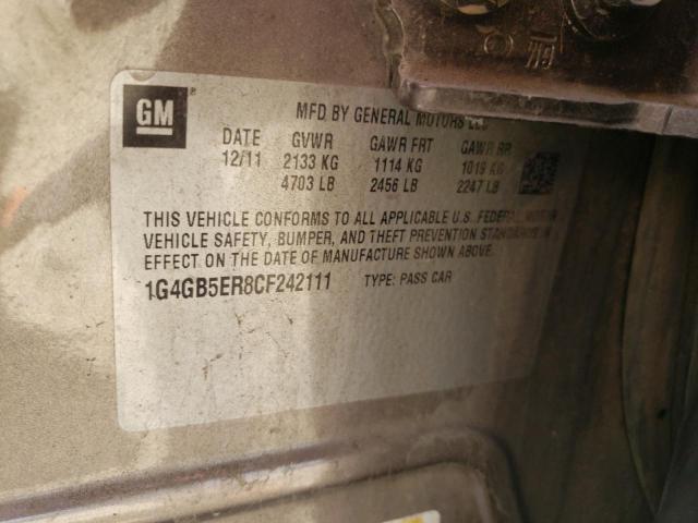 1G4GB5ER8CF242111 - 2012 BUICK LACROSSE CONVENIENCE 灰色 照片 12