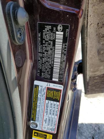 4T1BK1EB3DU027075 - 2013 TOYOTA AVALON BASE 栗色 照片 13