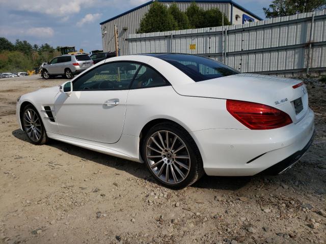 W1KJK6GAXLF061007 - 2020 MERCEDES-BENZ SL 450 WHITE photo 2