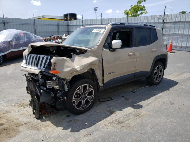 ZACCJBDT9FPB38648 - 2015 JEEP RENEGADE LIMITED TAN photo 1