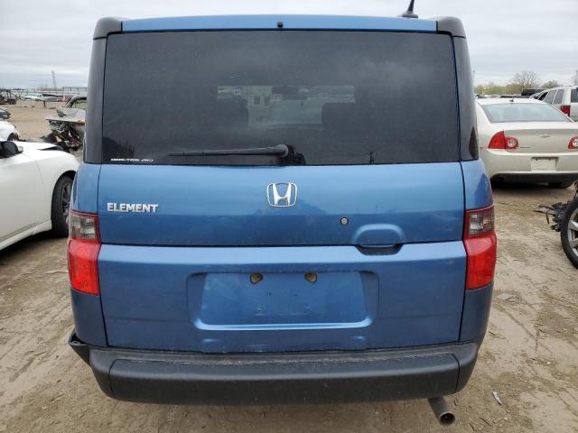 5J6YH28776L018957 - 2006 HONDA ELEMENT EX BLUE photo 6