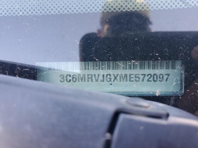 3C6MRVJGXME572097 - 2021 RAM PROMASTER 3500 HIGH ლურჯი ფოტო 10