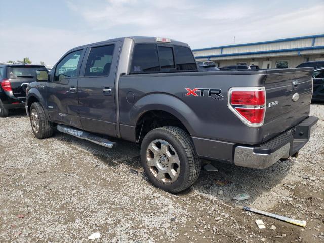 1FTFW1ET7CKD52907 - 2012 FORD F150 SUPERCREW GRAY photo 2