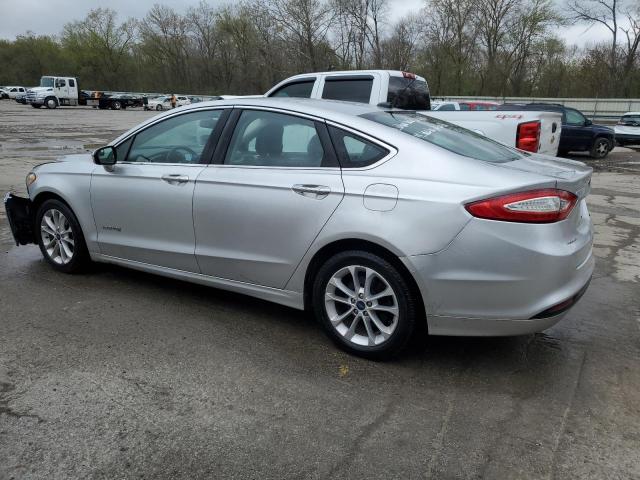 3FA6P0LUXER264683 - 2014 FORD FUSION SE HYBRID SILVER photo 2