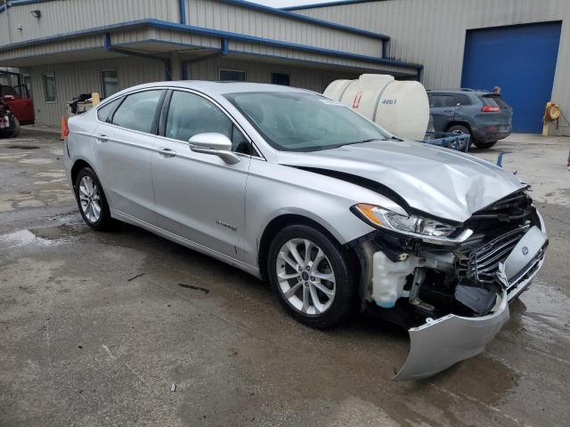 3FA6P0LUXER264683 - 2014 FORD FUSION SE HYBRID SILVER photo 4